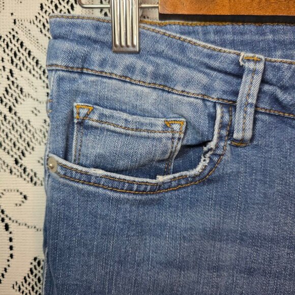 Free People Raw Hem Skinny/Straight Jeans 61502-16515125 sz 30 - Picture 4 of 13